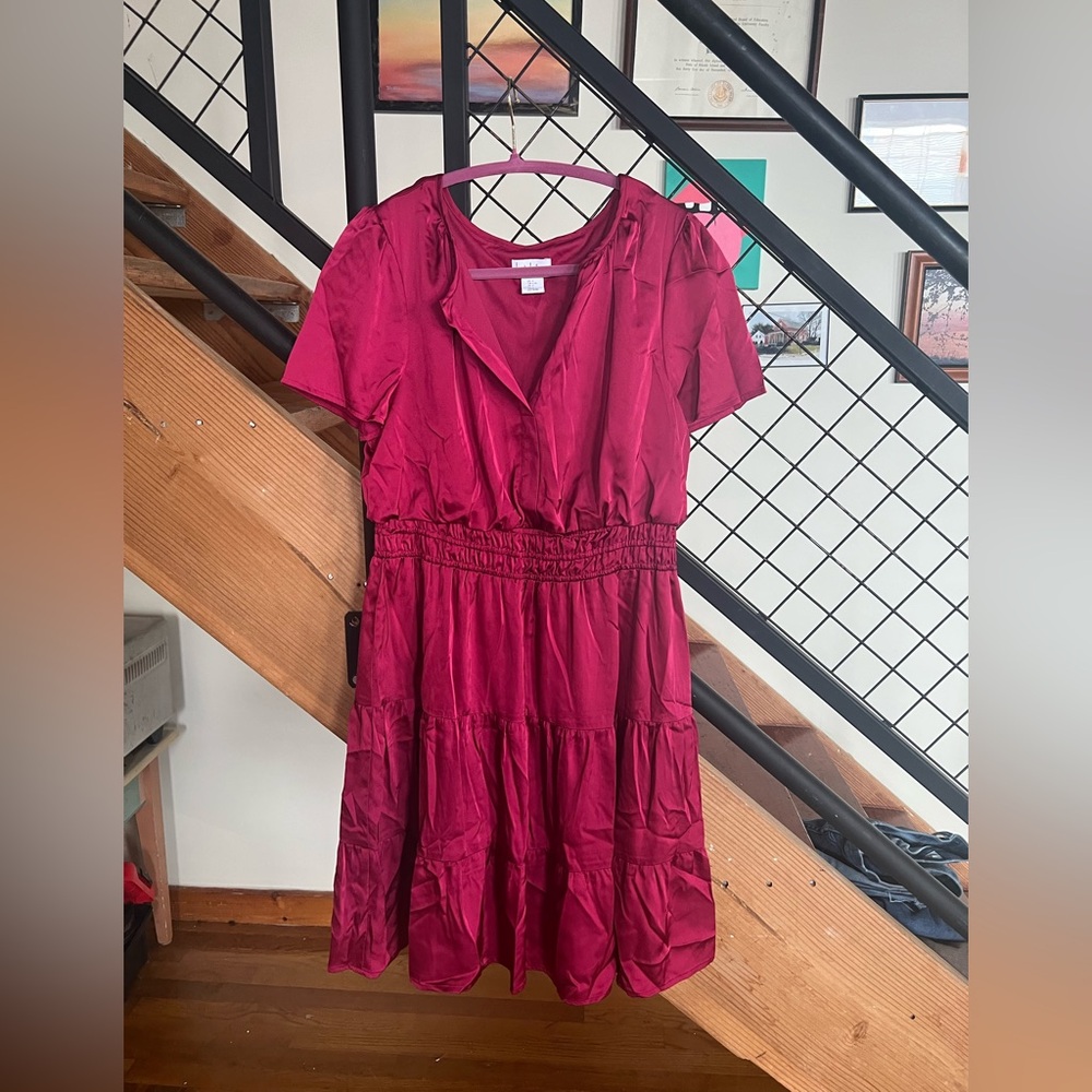 Nicole miller satin mini dress